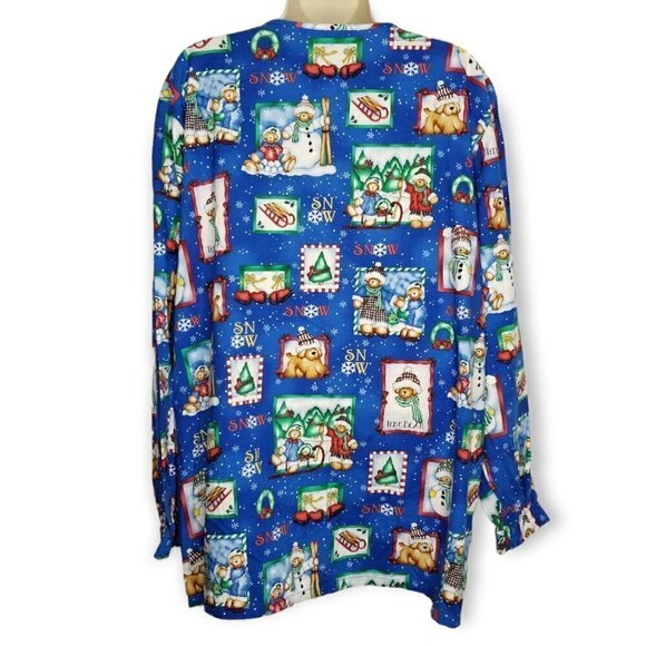 Christmas Snow Bears Scrub Jacket‎ - Picture 5 of 9